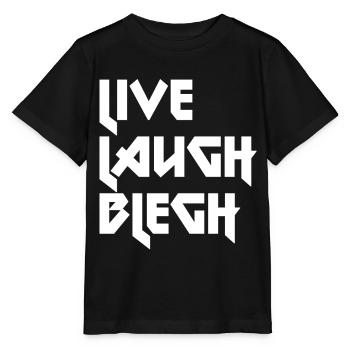 Live Laugh Blegh Heavy Metal Metalcore - Stanley/Stella Kinder T-Shirt MINI CREATOR  - Schwarz - Vorne - Mikhail (115cm)