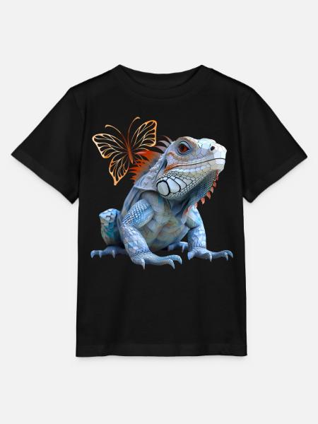 Leguan - Stanley/Stella Kinder T-Shirt MINI CREATOR - Schwarz