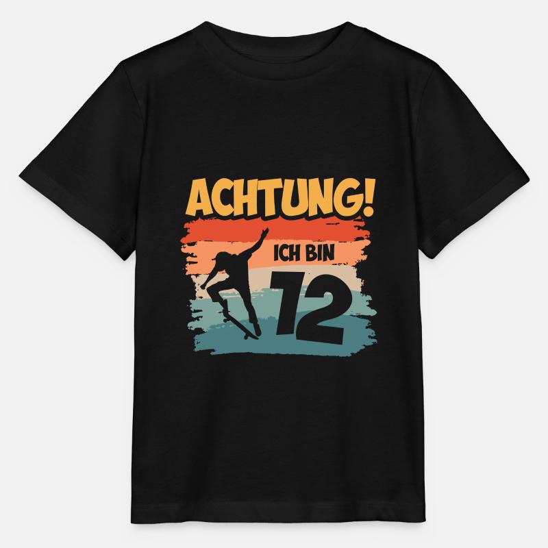 Achtung ich bin 12 - Stanley/Stella Kinder T-Shirt MINI CREATOR  - Schwarz