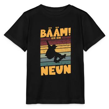 Bääm! Ich bin 9 - Stanley/Stella Kinder T-Shirt MINI CREATOR  - Schwarz - Vorne - Mikhail (115cm)