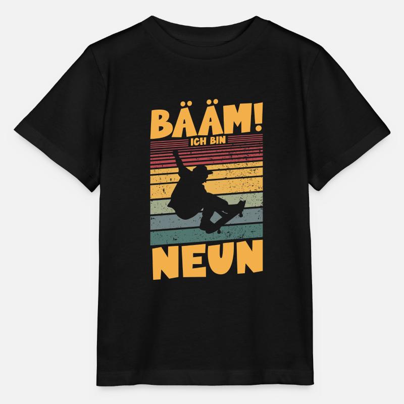 Bääm! Ich bin 9 - Stanley/Stella Kinder T-Shirt MINI CREATOR - Schwarz