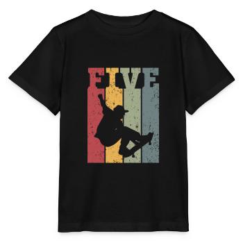 Cinq - T-shirt bio MINI CREATOR Stanley/Stella Enfant - noir - Devant - Mikhail (115cm)