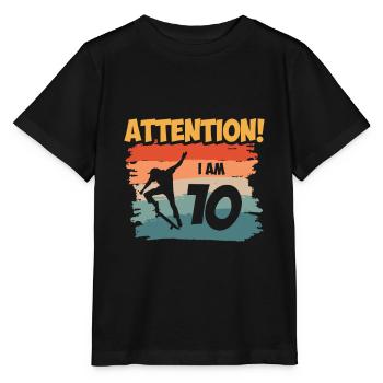 Attention! I am 10 - Stanley/Stella Kinder T-Shirt MINI CREATOR  - Schwarz - Vorne - Mikhail (115cm)