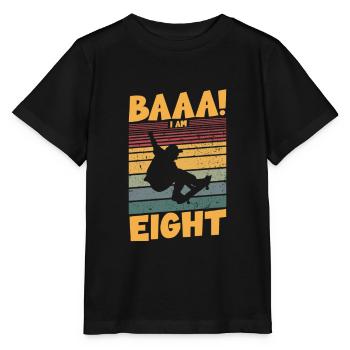 Baaa! J’ai huit ans - T-shirt bio MINI CREATOR Stanley/Stella Enfant - noir - Devant - Mikhail (115cm)