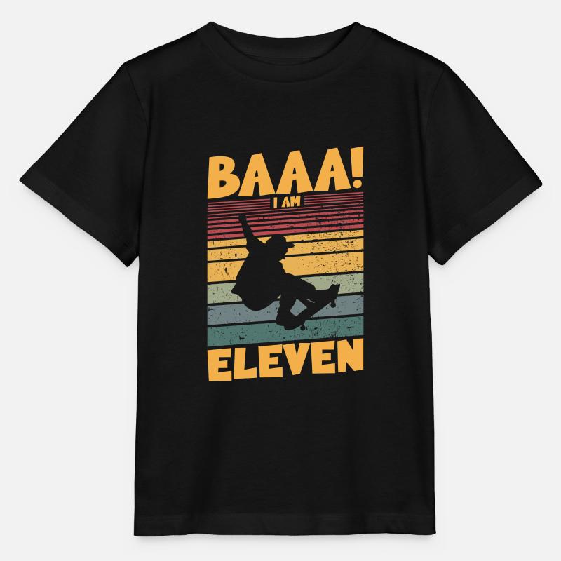 Baaa! J’ai onze ans - T-shirt bio MINI CREATOR Stanley/Stella Enfant - noir