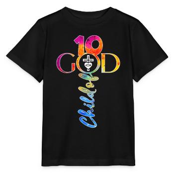 ÉGLISE CHRÉTIENS 10 ANS DE JÉSUS 10E ANNIVERSAIRE - T-shirt bio MINI CREATOR Stanley/Stella Enfant - noir - Devant - Mikhail (115cm)