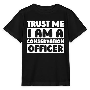 Garde-chasse en milieu sauvage - T-shirt bio MINI CREATOR Stanley/Stella Enfant - noir - Devant - Mikhail (115cm)