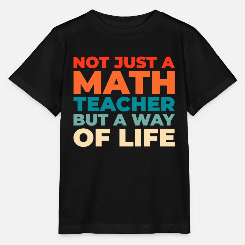 Professeur de mathématiques Professeur de mathématiques - T-shirt bio MINI CREATOR Stanley/Stella Enfant - noir