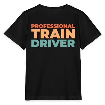Conducteur de train Conducteur de train - T-shirt bio MINI CREATOR Stanley/Stella Enfant - noir - Devant - Mikhail (115cm)