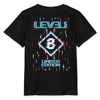 Jeu d’anniversaire niveau 8 Gaming Limited Edition Gamer - T-shirt bio MINI CREATOR Stanley/Stella Enfant - noir - Devant - Mikhail (115cm)