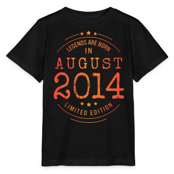 Geburtstag August 2014 Limited Edition Vintage - Stanley/Stella Kinder T-Shirt MINI CREATOR  - Schwarz - Vorne - Mikhail (115cm)