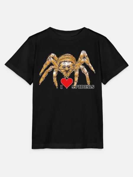 Spinne, Halloween, Arachnophobie, Monster - Stanley/Stella Kinder T-Shirt MINI CREATOR - Schwarz