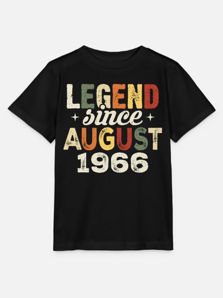 August 1966 Jahrestag August 1966 - August 1966 - Stanley/Stella T-shirt MINI CREATOR til børn - sort