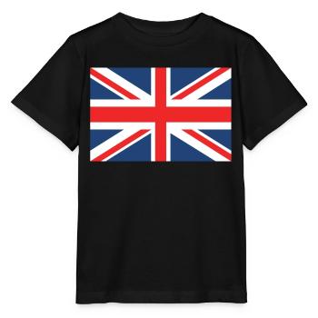 Union jack - Stanley/Stella Kinder T-Shirt MINI CREATOR  - Schwarz - Vorne - Mikhail (115cm)