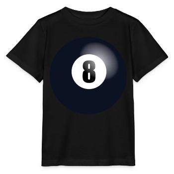 Billardkugel - Stanley/Stella Kinder T-Shirt MINI CREATOR  - Schwarz - Vorne - Mikhail (115cm)