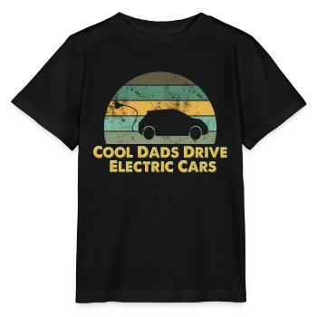 Electric car father electric car dad - Stanley/Stella MINI CREATOR Kids’ T-Shirt - black - Front - Mikhail (115cm)