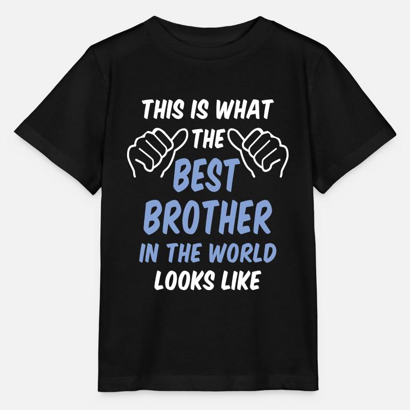 Bester Bruder Der Welt - Stanley/Stella Kinder T-Shirt MINI CREATOR - Schwarz