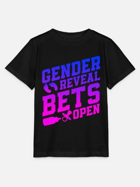 Gender Reveal Bets Open - Stanley/Stella Kinder T-Shirt MINI CREATOR  - Schwarz