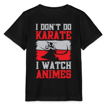 Anime Je regarde Anime - T-shirt bio MINI CREATOR Stanley/Stella Enfant - noir - Devant - Mikhail (115cm)