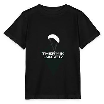 Gleitschirmflieger - Thermik Jäger - Paragleiten - Stanley/Stella Kinder T-Shirt MINI CREATOR  - Schwarz - Vorne - Mikhail (115cm)