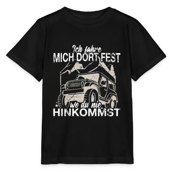 Geländewagen - Stanley/Stella Kinder T-Shirt MINI CREATOR  - Schwarz - Vorne - Mikhail (115cm)
