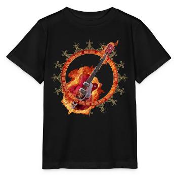 Rock Festival Musik Gitarre - Stanley/Stella Kinder T-Shirt MINI CREATOR  - Schwarz - Vorne - Mikhail (115cm)