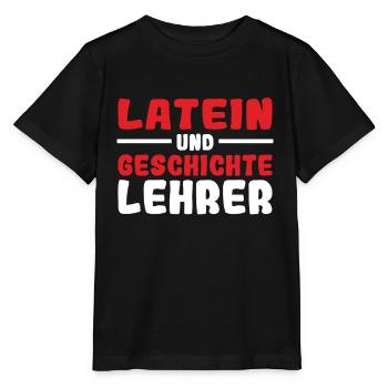 Latein und Griechisch Lehrer - Stanley/Stella Kinder T-Shirt MINI CREATOR  - Schwarz - Vorne - Mikhail (115cm)