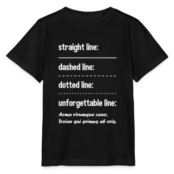 Latein Sprache Lustiger Lateinischer Spruch - Stanley/Stella Kinder T-Shirt MINI CREATOR  - Schwarz - Vorne - Mikhail (115cm)