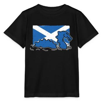 Loch Ness Nessie Monster Schottland - Stanley/Stella Kinder T-Shirt MINI CREATOR  - Schwarz - Vorne - Mikhail (115cm)