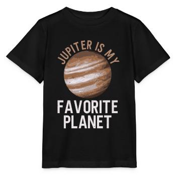 Jupiter Is My Favorite Planet - Jupiter Planet - Stanley/Stella Kinder T-Shirt MINI CREATOR  - Schwarz - Vorne - Mikhail (115cm)