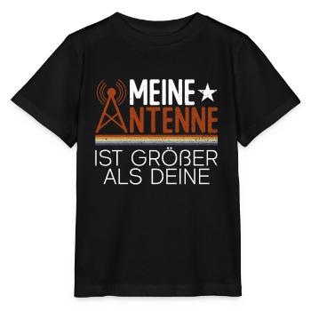 Meine Antenne Ist Größer Als Deine - Amateurfunk - Stanley/Stella Kinder T-Shirt MINI CREATOR  - Schwarz - Vorne - Mikhail (115cm)