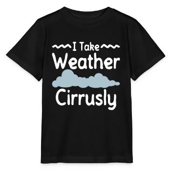 Météorologue Météo Climat Prévisions Météo - T-shirt bio MINI CREATOR Stanley/Stella Enfant - noir - Devant - Mikhail (115cm)