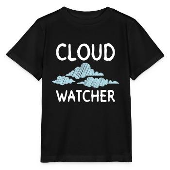 Nuages Météo météo Météo Climat Prévisions météorologiques - T-shirt bio MINI CREATOR Stanley/Stella Enfant - noir - Devant - Mikhail (115cm)
