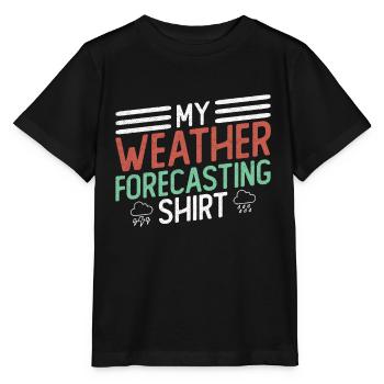Météorologue Météo Climat Prévisions Météo - T-shirt bio MINI CREATOR Stanley/Stella Enfant - noir - Devant - Mikhail (115cm)