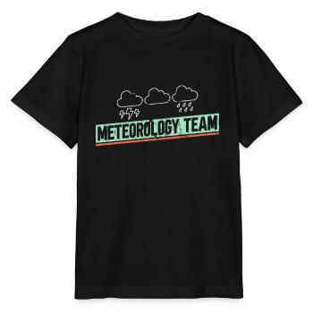Météorologue Météo Climat Prévisions Météo - T-shirt bio MINI CREATOR Stanley/Stella Enfant - noir - Devant - Mikhail (115cm)