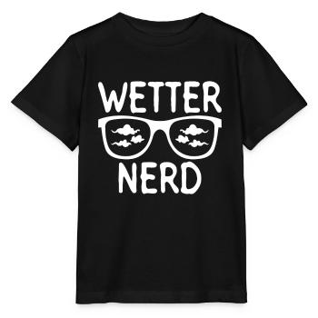Wetter Nerd - Meteorologie Wetter Klima - Stanley/Stella Kinder T-Shirt MINI CREATOR  - Schwarz - Vorne - Mikhail (115cm)