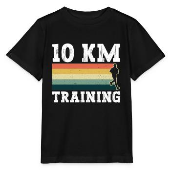10 Km d’entraînement - 10k Running Training Runner Jogging - T-shirt bio MINI CREATOR Stanley/Stella Enfant - noir - Devant - Mikhail (115cm)
