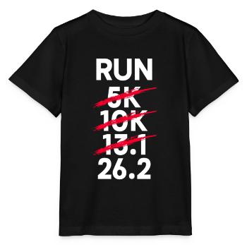 13,1 km de course à pied - coureur de semi-marathon marathonien - T-shirt bio MINI CREATOR Stanley/Stella Enfant - noir - Devant - Mikhail (115cm)