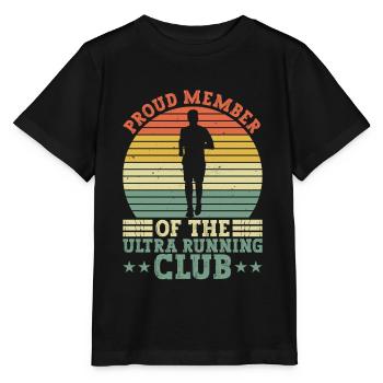 Stolzes Mitglied des Ultra Distance Club - Stanley/Stella Kinder T-Shirt MINI CREATOR  - Schwarz - Vorne - Mikhail (115cm)