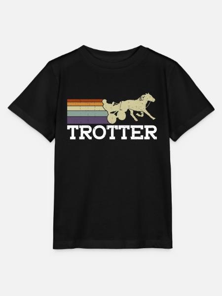 Traber - Pferderennen Trabrennpferd - Stanley/Stella Kinder T-Shirt MINI CREATOR - Schwarz