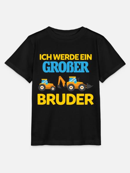 Ich Werde Großer Bruder - Stanley/Stella Kinder T-Shirt MINI CREATOR  - Schwarz
