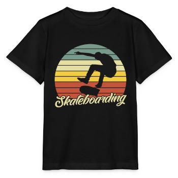 Skateboard Skaten Skateboarder Retro - Stanley/Stella Kinder T-Shirt MINI CREATOR  - Schwarz - Vorne - Mikhail (115cm)