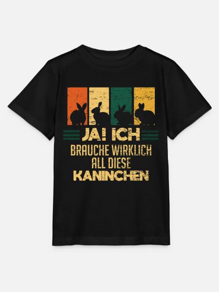 Kaninchen Kaninchenzüchter Hase - Stanley/Stella Kinder T-Shirt MINI CREATOR - Schwarz