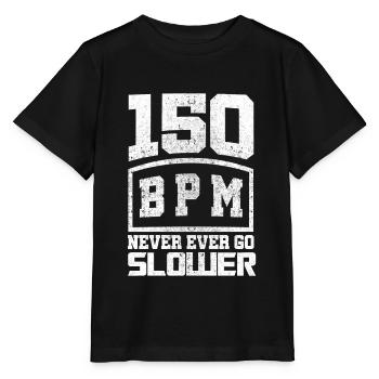 150 BPM Techno Music - T-shirt bio MINI CREATOR Stanley/Stella Enfant - noir - Devant - Mikhail (115cm)