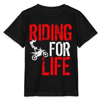 Riding Buddies for life - T-shirt bio MINI CREATOR Stanley/Stella Enfant - noir - Devant - Mikhail (115cm)