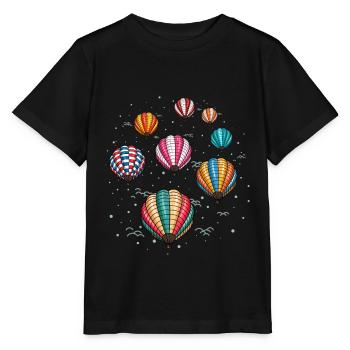 Hot Air Balloon Driving for Hot Air Balloon Pilots - Stanley/Stella MINI CREATOR Kids’ T-Shirt - black - Front - Mikhail (115cm)