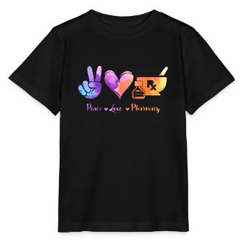 Peace, Love Pharmacy - Pharmazie Pharmakant - Stanley/Stella Kinder T-Shirt MINI CREATOR  - Schwarz - Vorne - Mikhail (115cm)