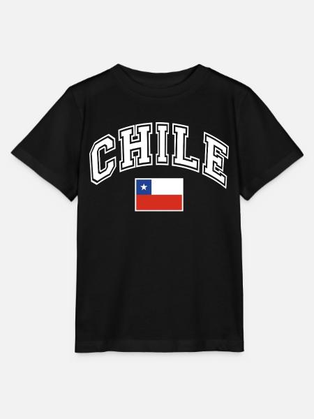 Chile Flagge - Stanley/Stella Kinder T-Shirt MINI CREATOR - Schwarz
