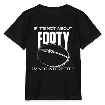 Australischer Fußball Wenn es nicht um Footy geht - Stanley/Stella Kinder T-Shirt MINI CREATOR  - Schwarz - Vorne - Mikhail (115cm)