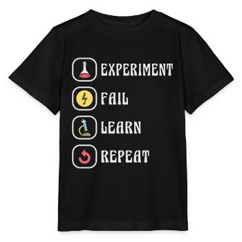 Science, Physique, Chimie, Expérience - T-shirt bio MINI CREATOR Stanley/Stella Enfant - noir - Devant - Mikhail (115cm)